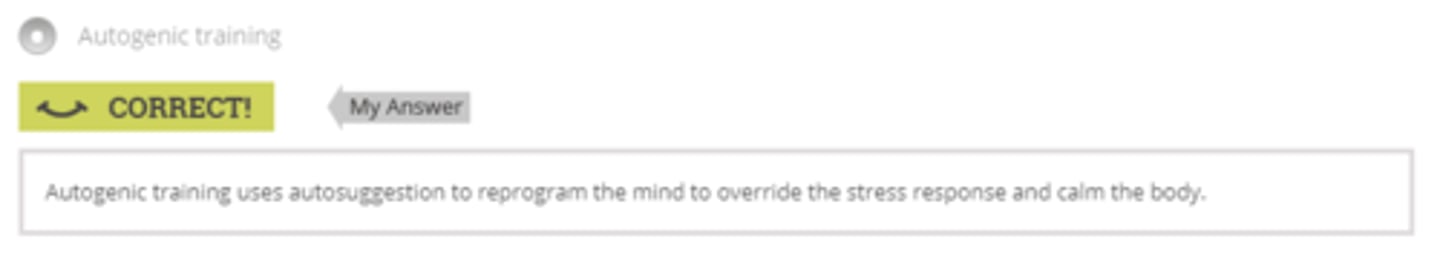 <p>Autogenic training</p>