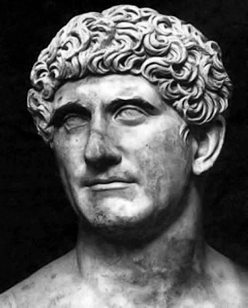 <p>One of Caesar's generals, Falls in love with Cleopatra, He and Cleopatra declare war on Rome in 31 BC which they lose, member of second triumvirate.</p>