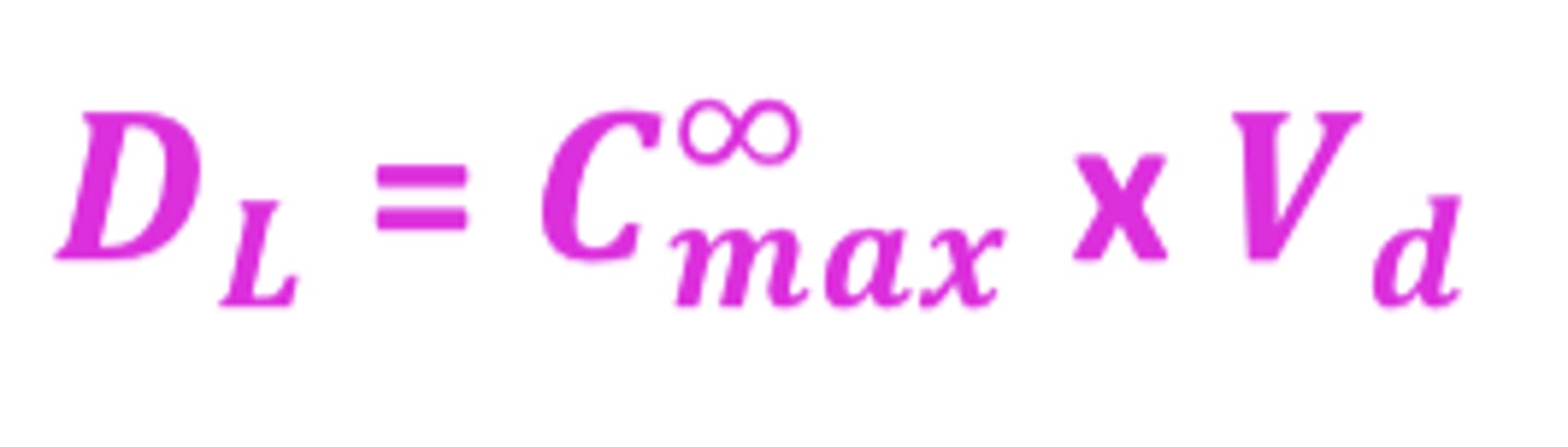 <p>DL = Cmax x Vd</p>