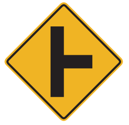 Another road enters the highway from the direction shown. Watch for trafic from that direction. 