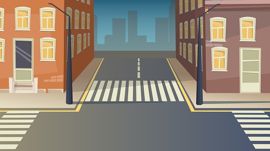 <p>a road is not busy; no traffic&nbsp;IV</p><p>町が空きます</p>