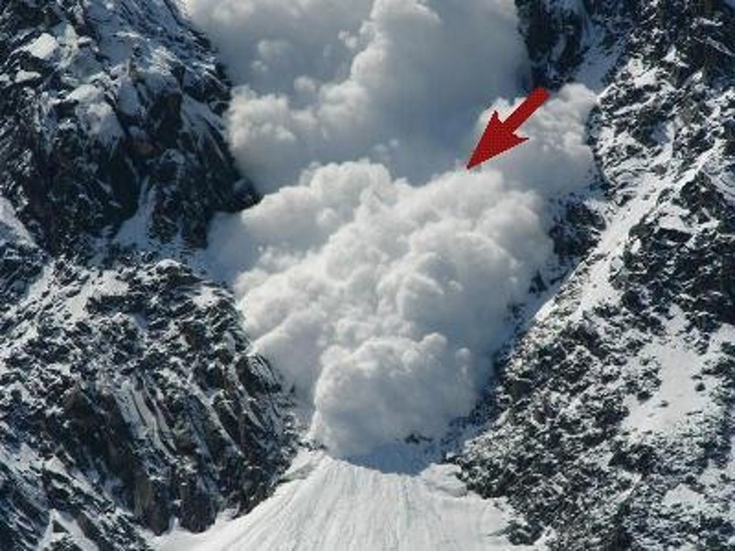 <p>noun — a large mass of snow moving rapidly down a mountain</p><p>The ski resort was closed due to the risk of an _____ .</p>