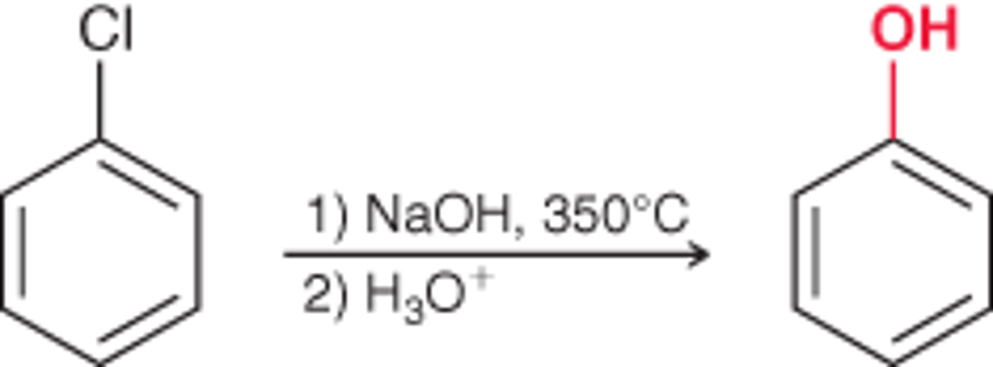 <p>1) NaOH, heat</p><p>2) H3O+</p>
