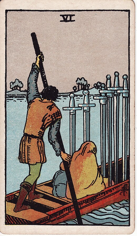 <p>Six of Swords</p>