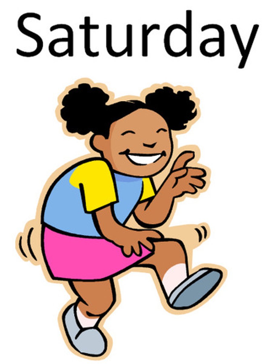 <p>Saturday</p>