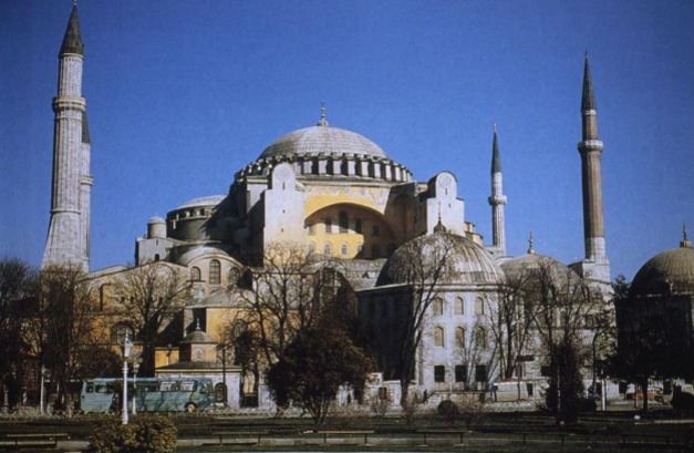 <p>Anthemius of Tralles and Isidore of Miletus, <strong>Hagia Sofia</strong></p>