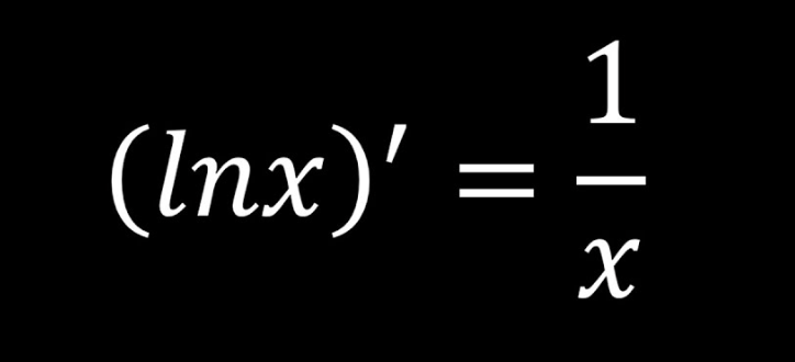 <p>means that if u is a function of d/dx lnu = 1/u * u’</p>