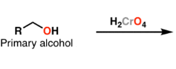 <p>Na<strong>2Cr2O7 + a 1^o alcohol (primary)</strong></p>