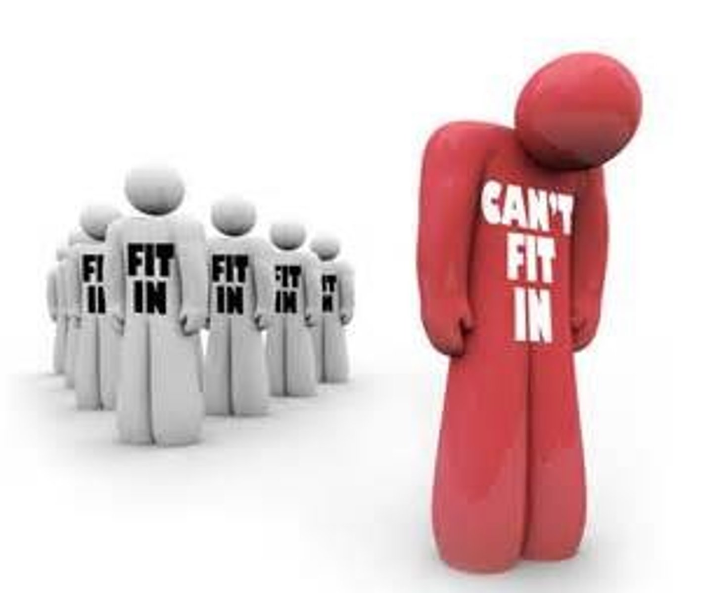 <p>Feeling extremely uncomfortable in that culture or group</p>