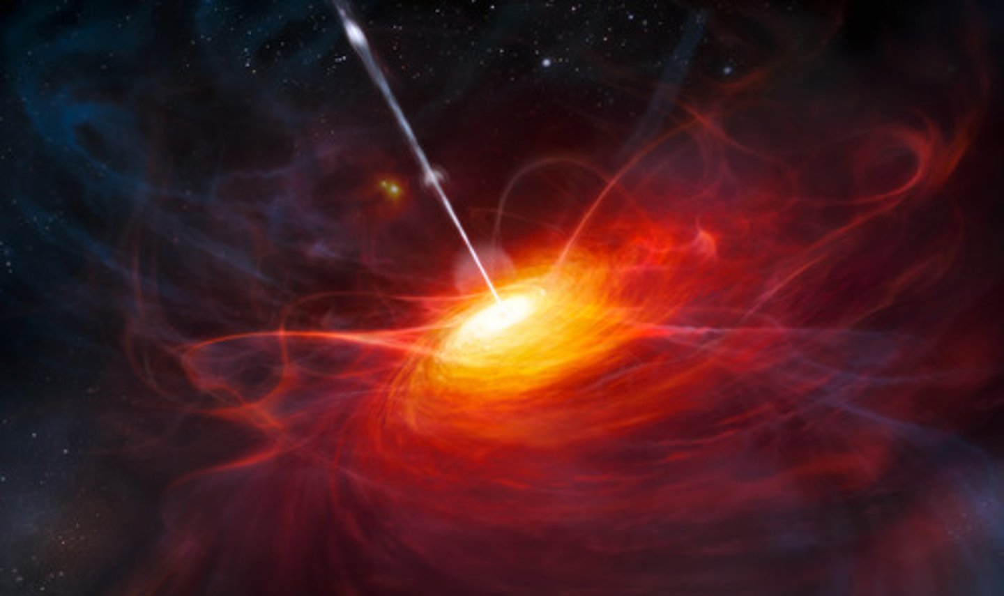 <p>- an object that photographs like a star</p><p>- has an extremely large redshift</p><p>- variable energy output</p><p>- it's the active core of a distant galaxy</p>