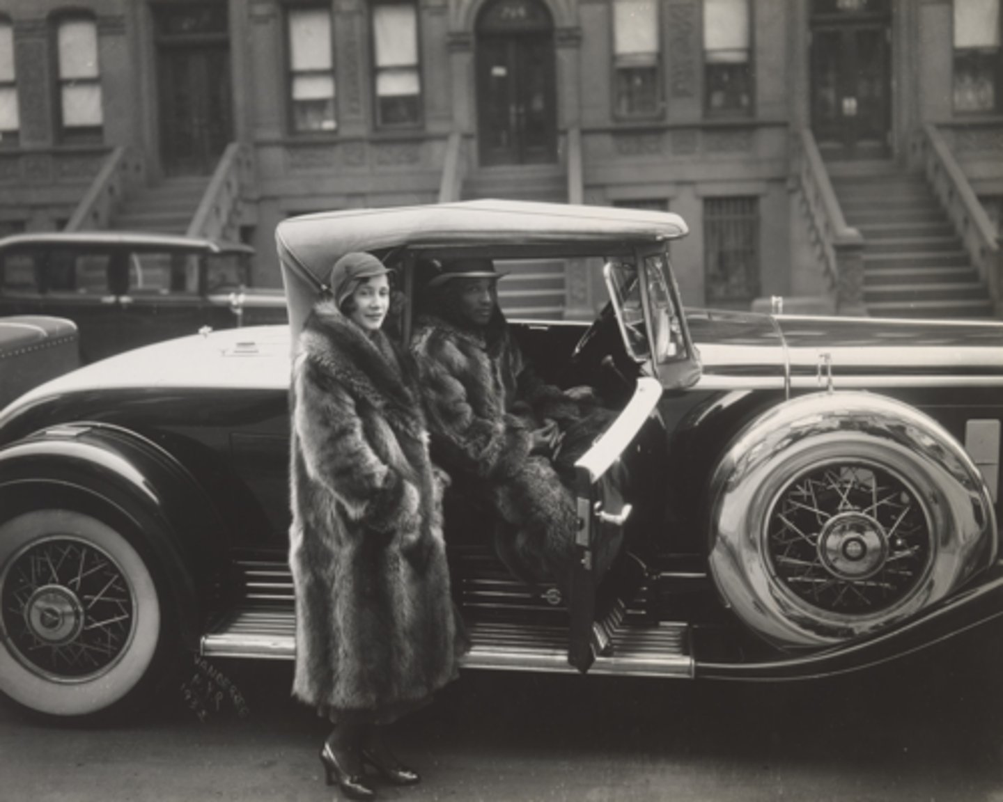 <p>This Harlem Renaissance photograph presents an elegant, carefully staged portrait of a Black couple.</p>