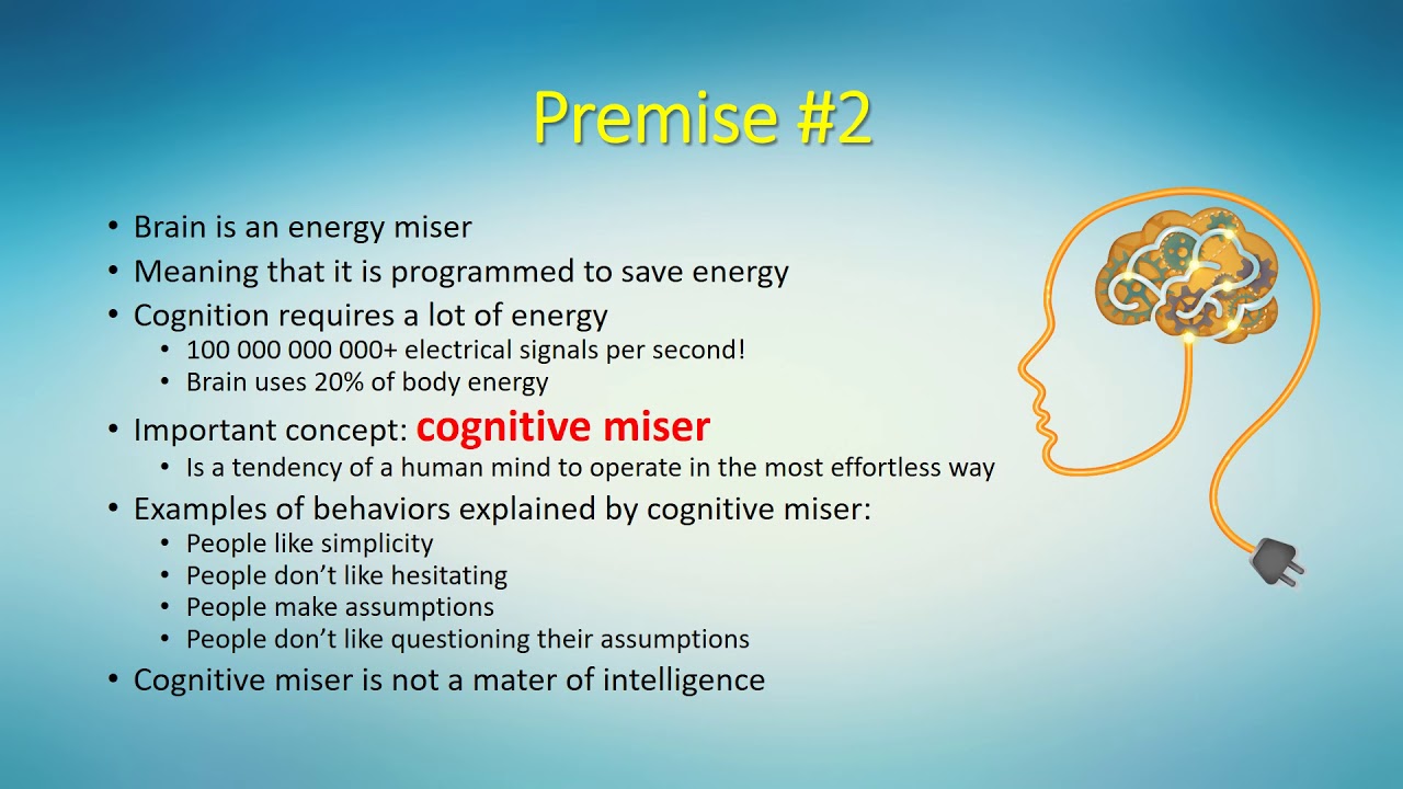 <p><span>a term used to describe people's reluctance to do much extra thinking</span></p>