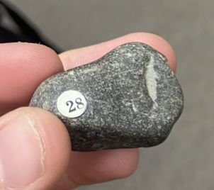 <p>Dark gray, very smooth as well, Probably in vile on test, <strong>Sedimentary</strong></p>