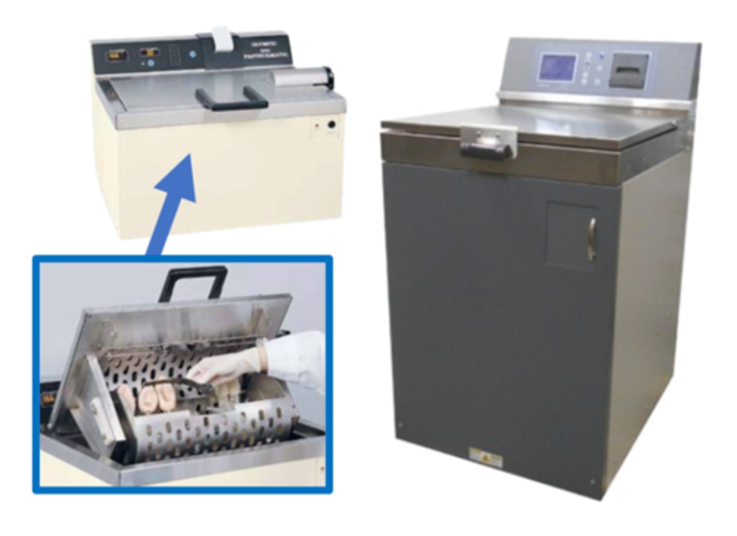 <p>a mechanical cleaner that uses thermal disinfection with water temperatures of 150-170°F maintained for at least 30 minutes of exposure time</p>