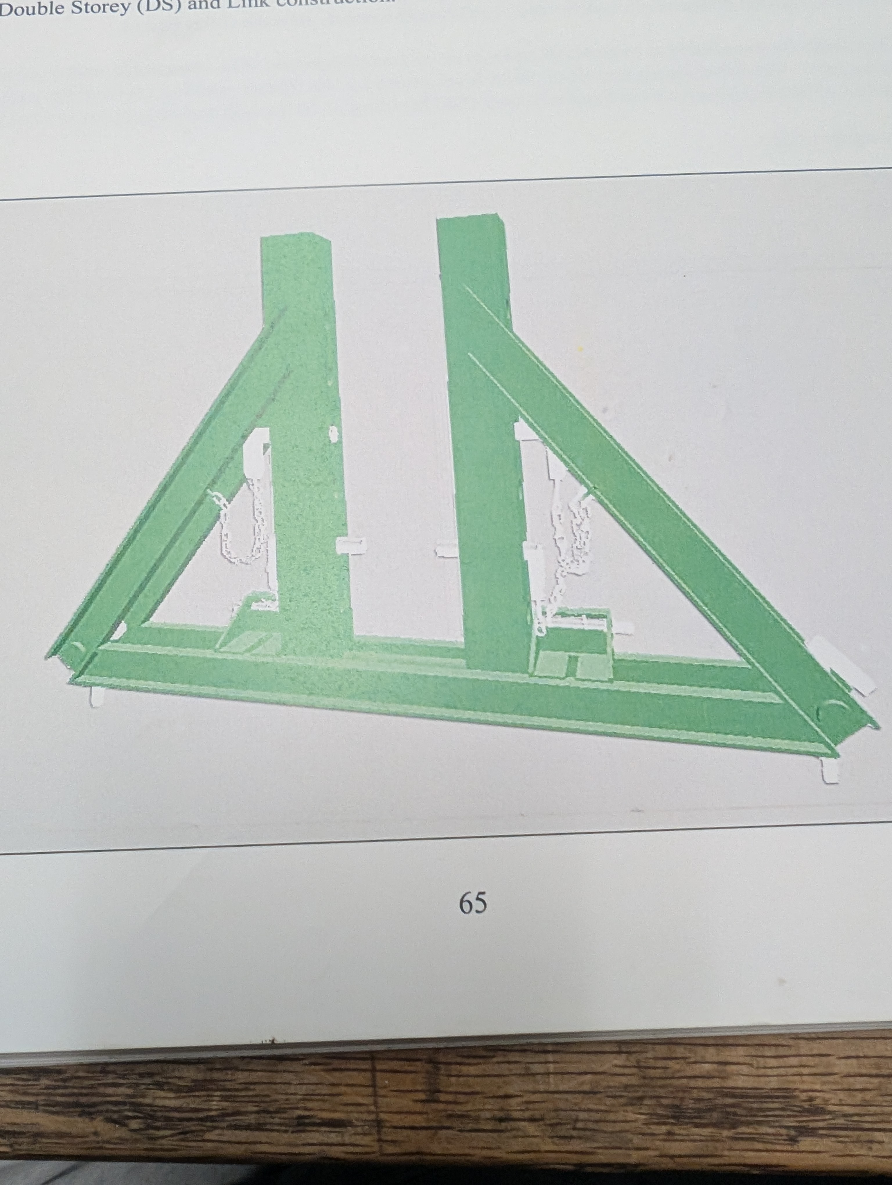 <p>Adjustable roller beam support</p>
