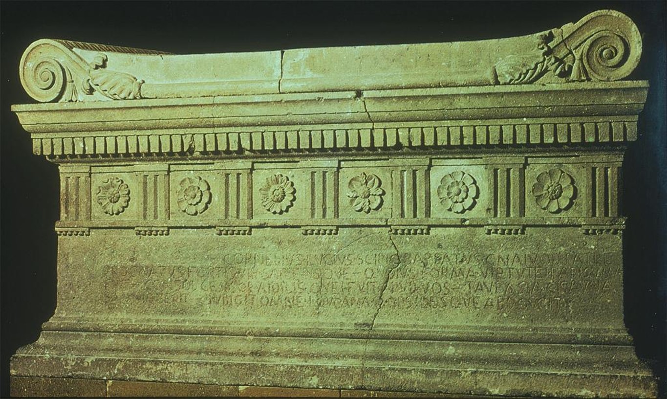 <p>Sarcophagus of L. Cornelius Scipio Barbatus</p>