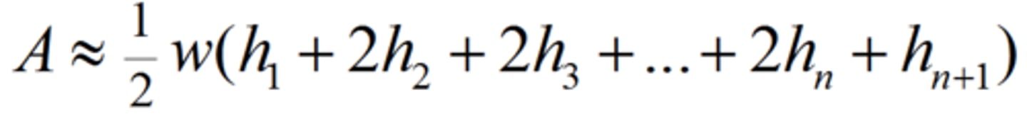 <p>Integral (a to b) = ((b-a)/2n)(f(x)+2f(x)+2f(x)+f(x))</p>