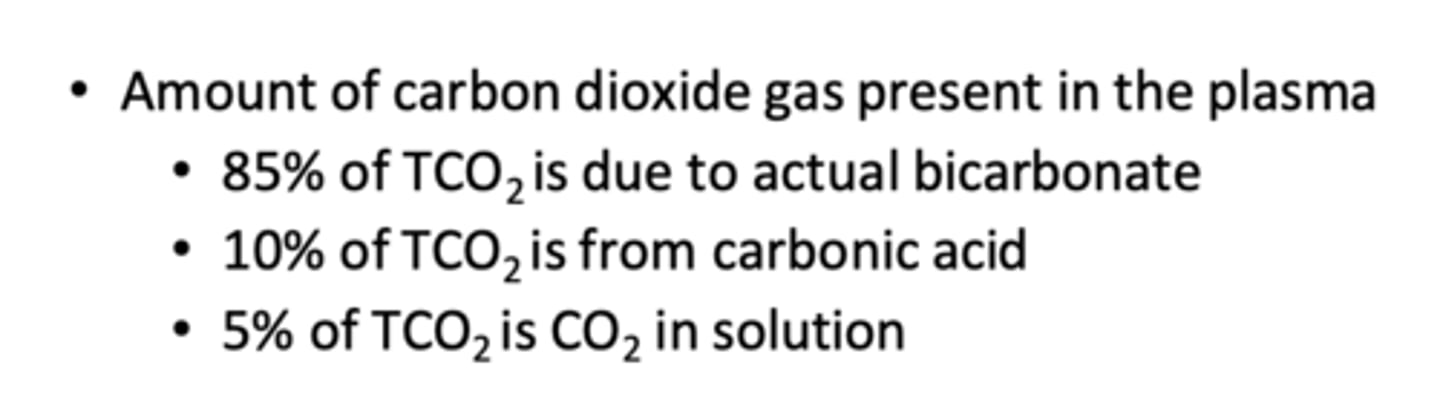 <p>total carbon dioxide (TCO2) is a measure of...</p>