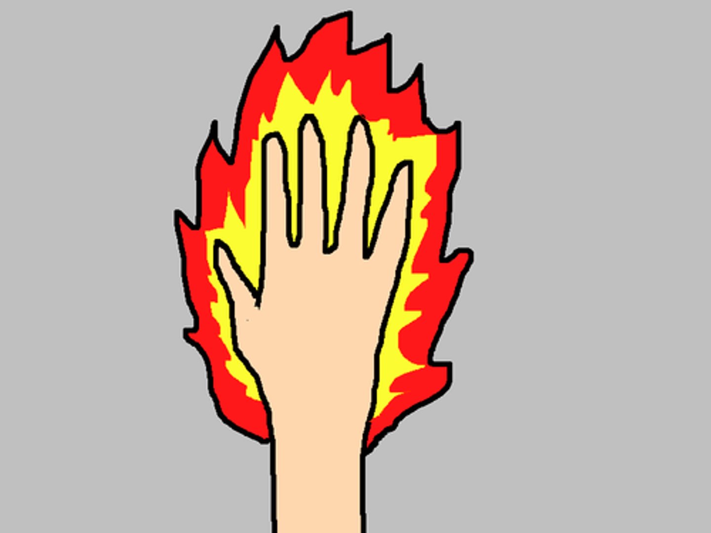 <p>to get burned</p>