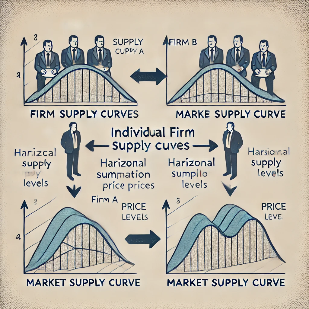 <p><span style="color: yellow">How do we get from individual firm supply to the market supply?</span></p>