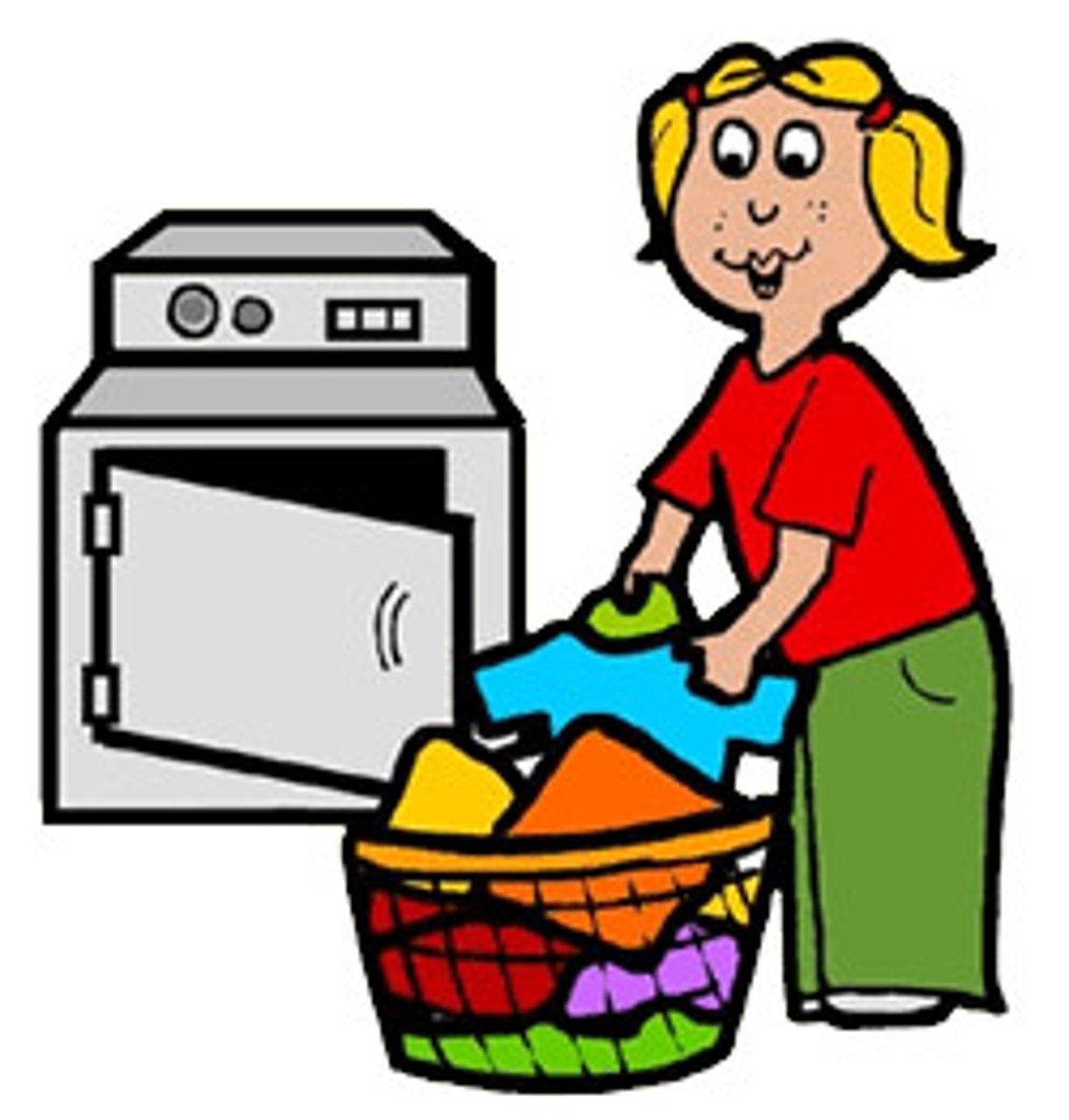 <p>to wash the clothes</p>