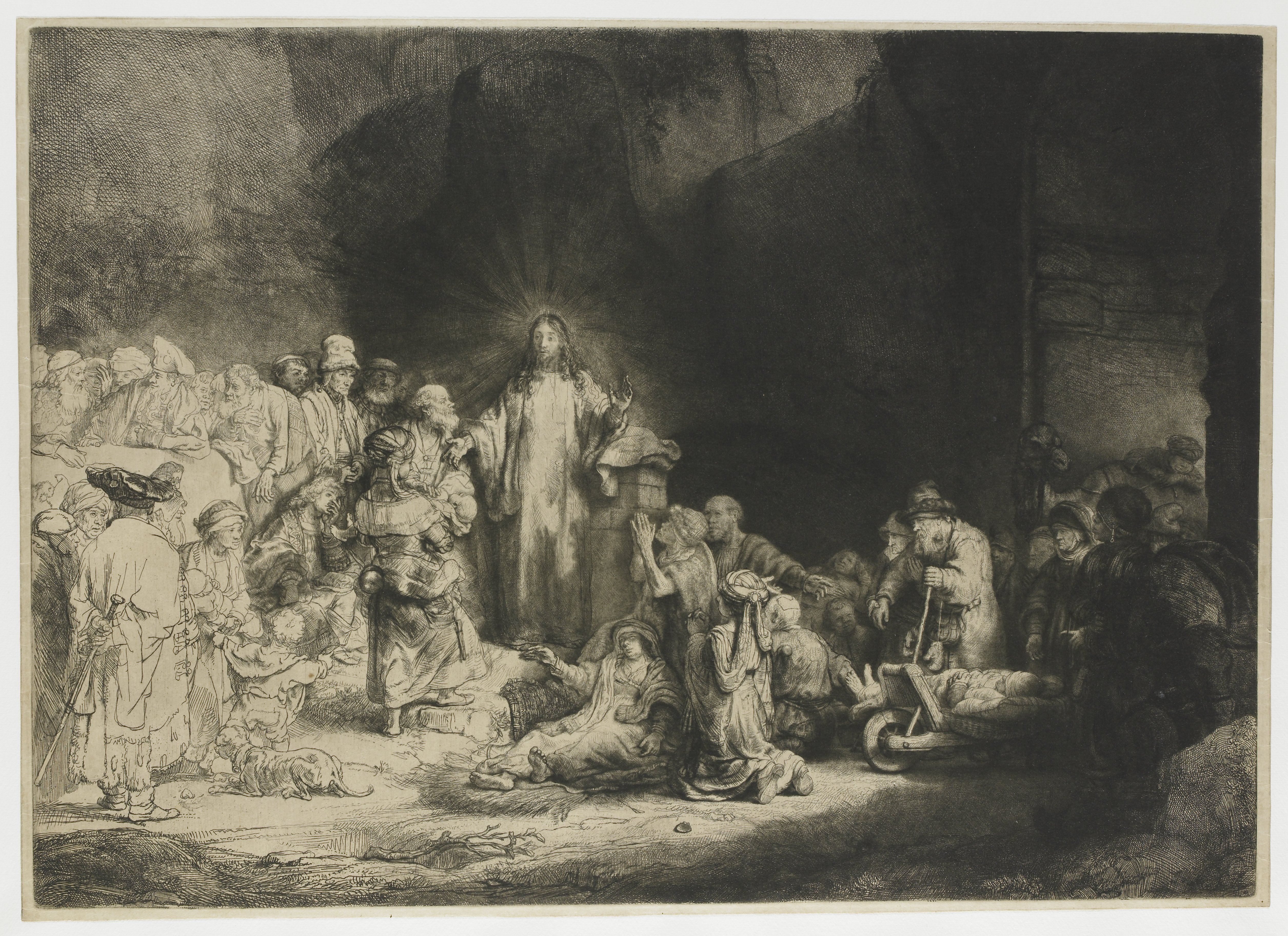 <p>The Hundred Guilder Print (OR Christ Healing the Sick)</p>