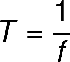 <p><span>the time of one oscillation</span></p>