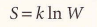  The entropy calculated from it is sometimes called the statistical entropy