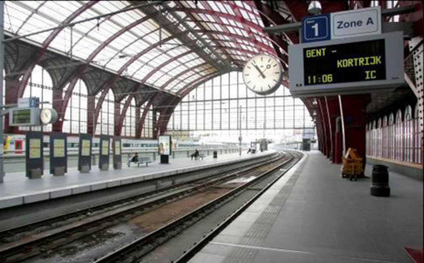 <p>a train station</p>