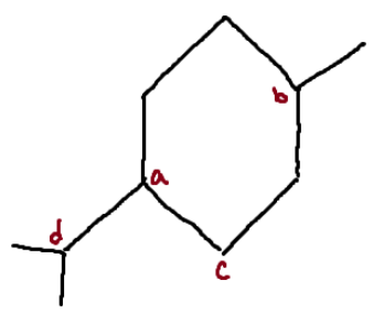 <p>Identify the chiral center(s).</p>