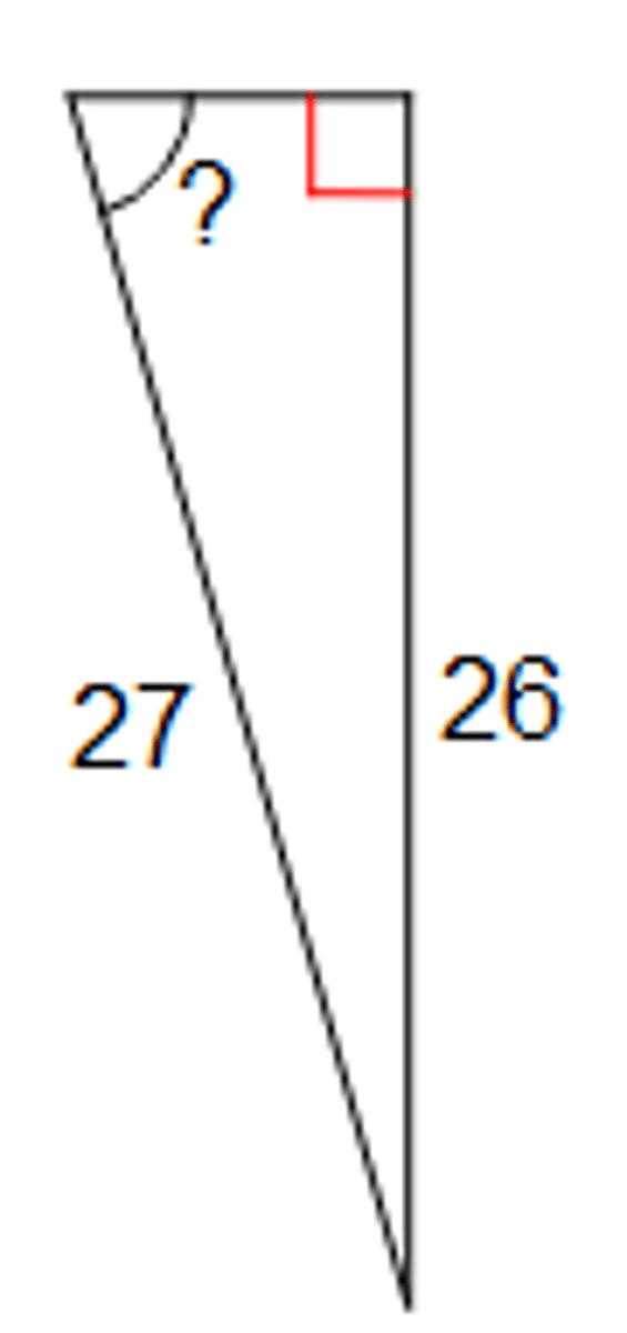 <p>Determine the angle</p>