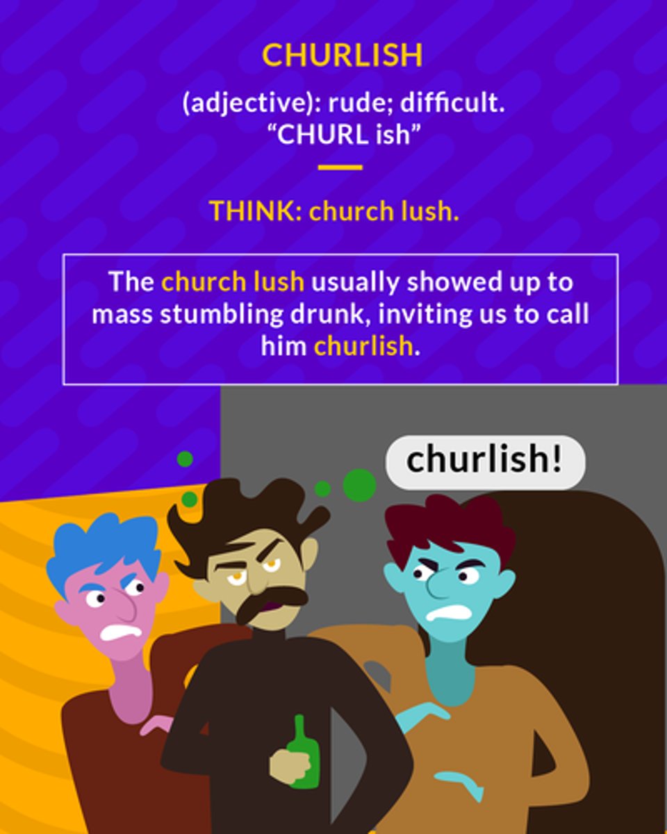 <p>(adj.) lacking politeness or good manners; lacking sensitivity; difficult to work with or deal with; rude</p><p>(adj.) rude</p>