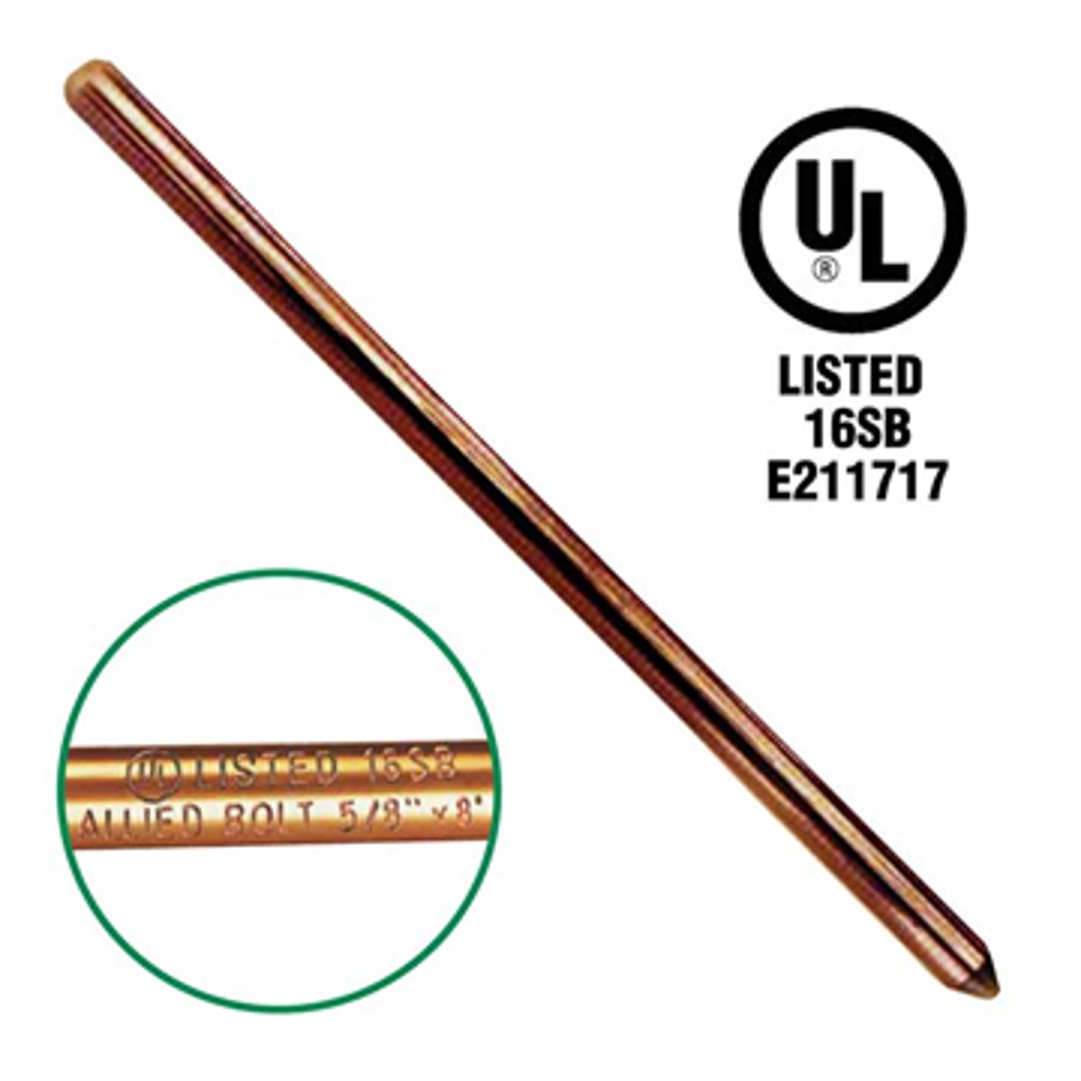 <p>It is connected to the electrical service box or meter can by a shielded ground wire and a ground clamp.</p>