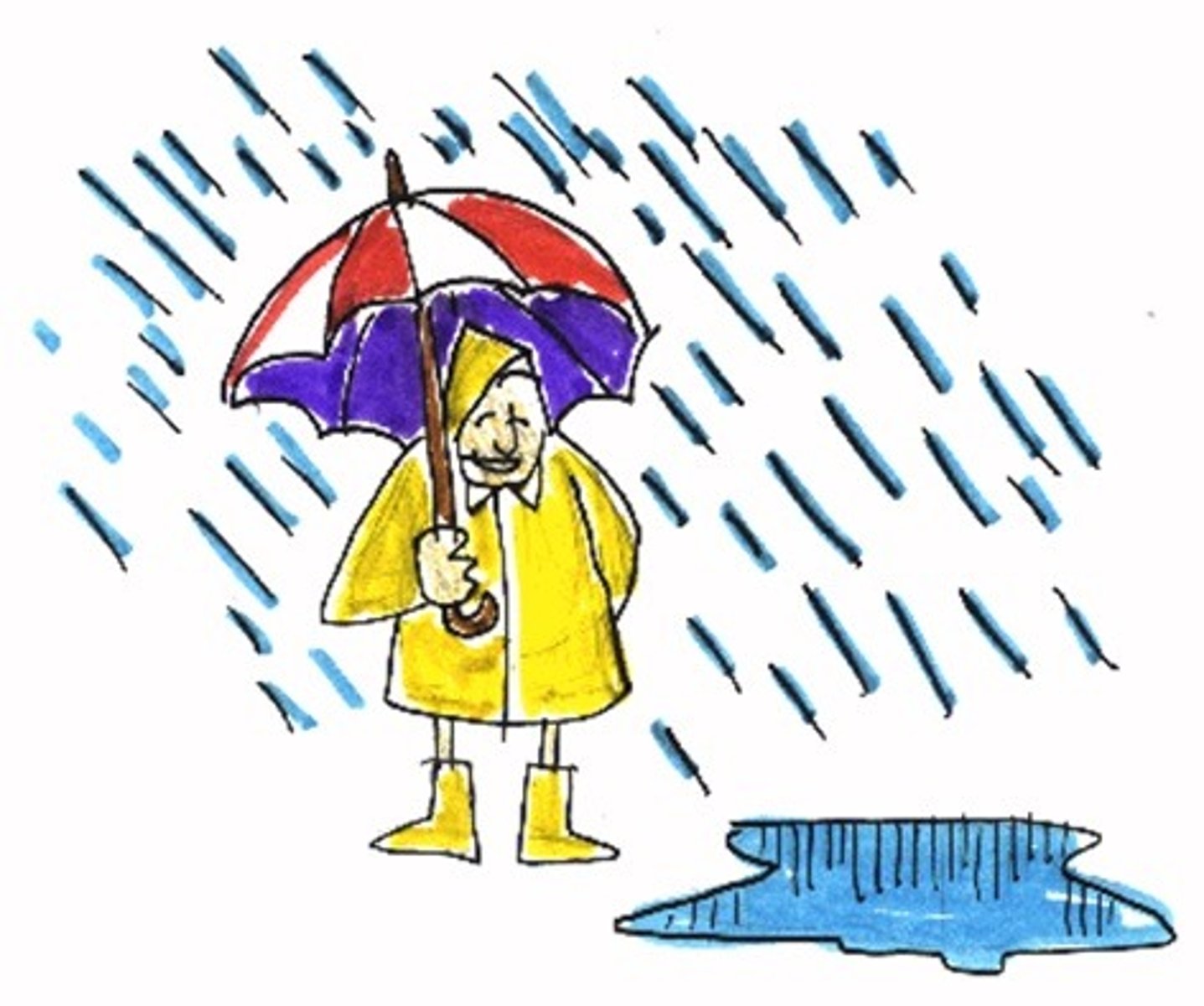 <p>to rain</p>