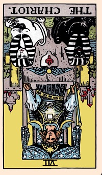 <ol start="7">
<li>The Chariot (Reversed)</li>
</ol>