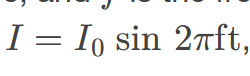 <p><span><span>current that fluctuates sinusoidally with time, expressed as </span></span><em>I = I</em><sub>0</sub><span><span> sin 2</span></span><em>πft</em><span><span>, where </span></span><em>I</em><span><span> is the current at time </span></span><em>t, I</em><sub>0</sub><span><span> is the peak current, and </span></span><em>f</em><span><span> is the frequency in hertz</span></span></p>