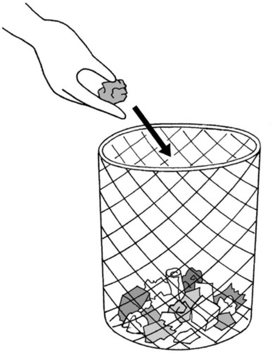 <p>to throw away</p>