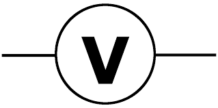 <p>circle with a v in it</p>