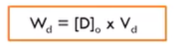 <ol><li><p>used to quickly achieve a therapeutic effect on the patient by taking higher doses of the required medication</p></li><li><p>Symbol: Wd</p></li><li><p>Formula: Apparent Volume of Distribution (Vd)&nbsp; x The Top Value of the Therapeutic Range of the Drug ([D]o)</p></li></ol><p></p>