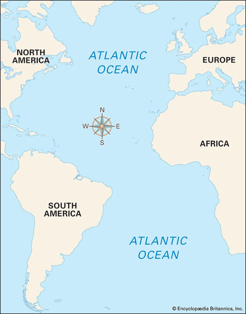 <p>The Ocean in between Africa, Europe, and the America’s.</p>