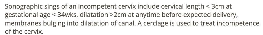 <p>d) pt w/cerclage in place</p>