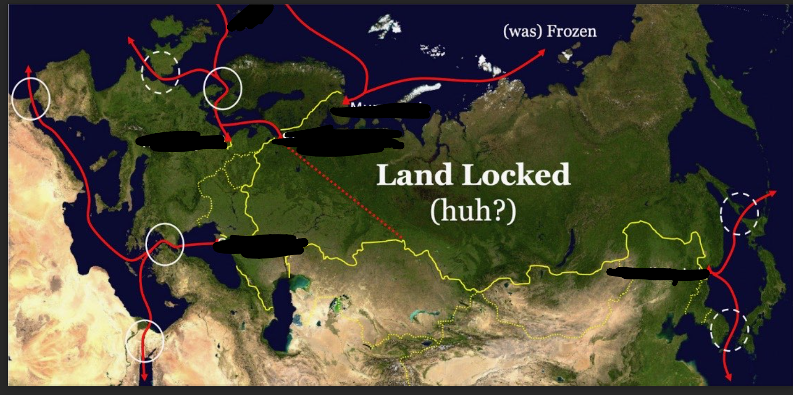 <p>Russian Ports (also know chokepoints associated w/ each port)</p>