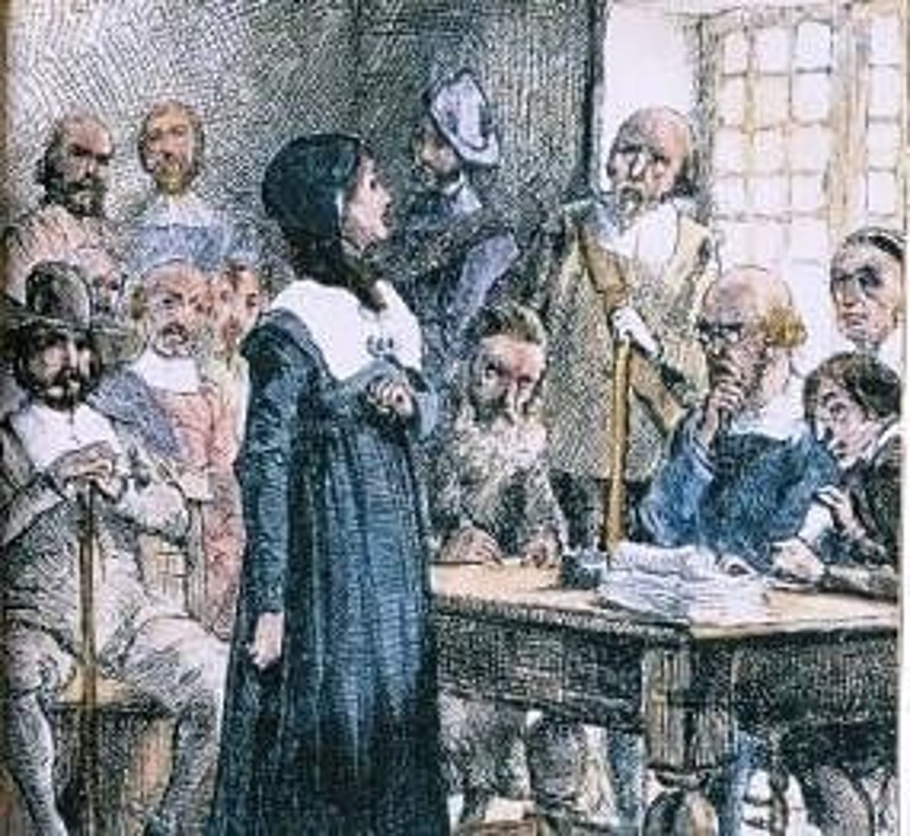 <p>Banished from Massachusetts colony, one of the founders of Rhode Island</p>