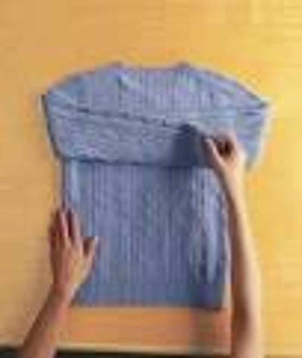 <p>to fold the clothes</p>