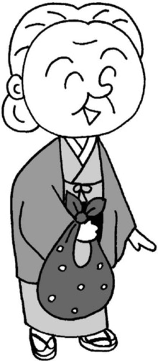 <p>おばあさん</p>