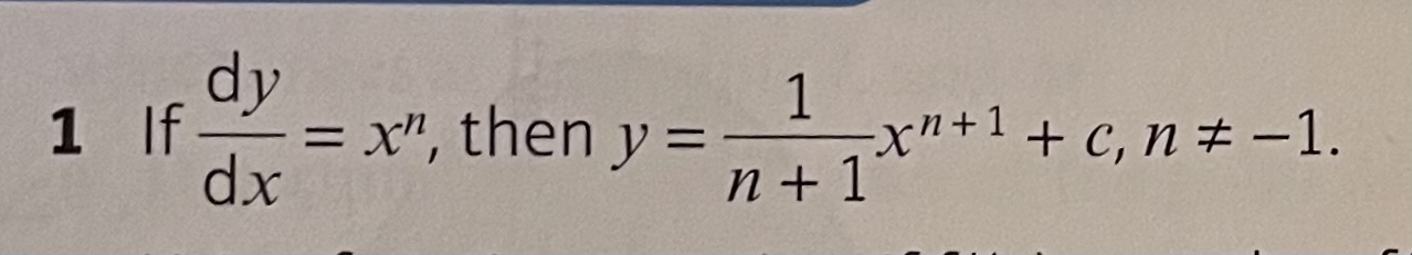 Integration formula
