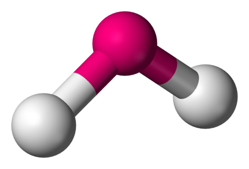 <p>2 pair of shared electrons - can both be single or double bond, 105 degrees </p>