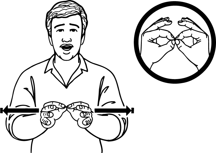 <p>Drawing out a tiny piece of thread to make a line</p>