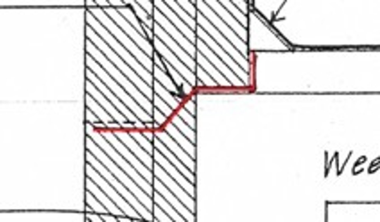 <p>flashing that extends from one side of a wall to the other</p>