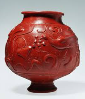 <p>Type of ornamentation: It means 'sealed earth'. It comes from the name of a type of <strong>Roman pottery</strong> that was mass-produced around the 1st Century AD. It has <strong>a </strong>glossy surface slips ranging from a<strong> soft luster to a brilliant glaze shine.</strong> <span style="color: red"><strong>It is decorated with impressed or stamped forms.</strong></span></p>